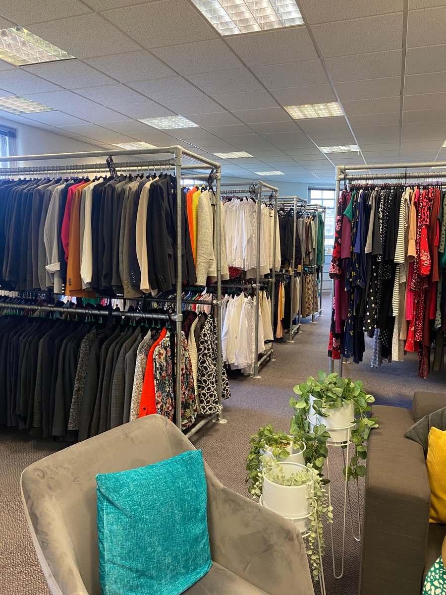 BethSammut_DMO's tweet photo. What a fantastic morning at @SmartWorksGM !

It was great to learn more about the valuable services they provide to women out of employment 👗 this will be a great resource for our ladies on the @Patchworkprog and @dealmeoutcic Connect!

Just look at all those clothes 😍 https://t.co/0uluFYqpEM