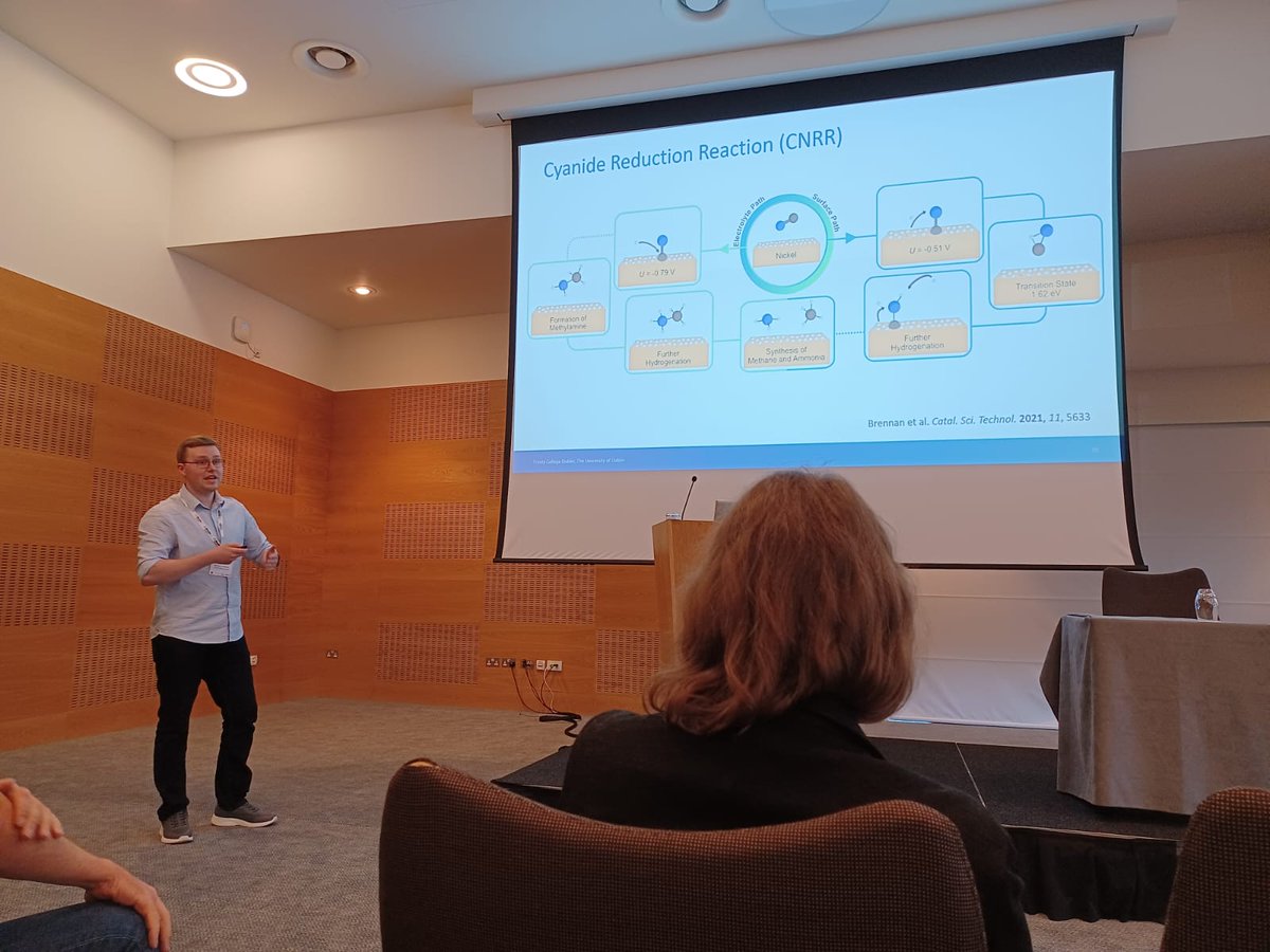 Kevin Brennan (@kevinbrennan217) on Twitter photo Had a fantastic time at #Electrochem2022 in <a href="/EdinburghUni/">The University of Edinburgh</a> presenting my research on electrocatalytic cyanide reduction 😎
Great to see all the amazing work being done in electrochemistry! #compchem #catalysis #PhD #AcademicChatter #conference Had a fantastic time at #Electrochem2022 in <a href="/EdinburghUni/">The University of Edinburgh</a> presenting my research on electrocatalytic cyanide reduction 😎
Great to see all the amazing work being done in electrochemistry! #compchem #catalysis #PhD #AcademicChatter #conference