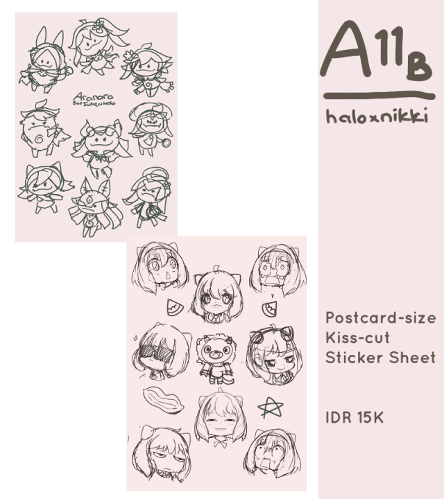 ada yang masih draft jadi catalognya sementara draft dulu ges #comifuro15 #comifuro15catalogue
see you there!