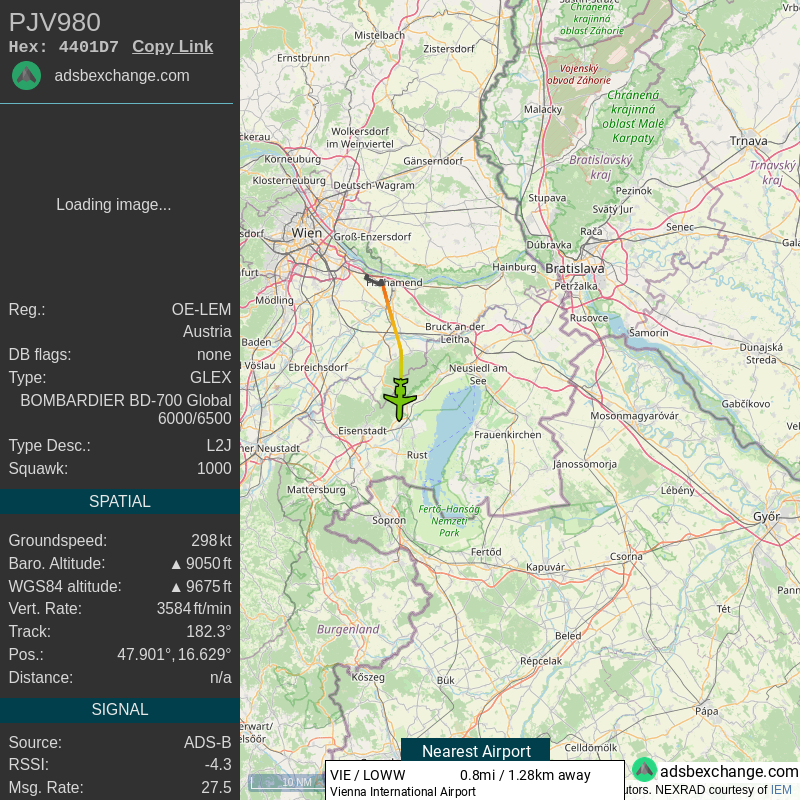 Travel_Scan_NER's tweet photo. NER Travel Detected Took off from Vienna, AT. @Atlatszo https://t.co/LXnSLqearx