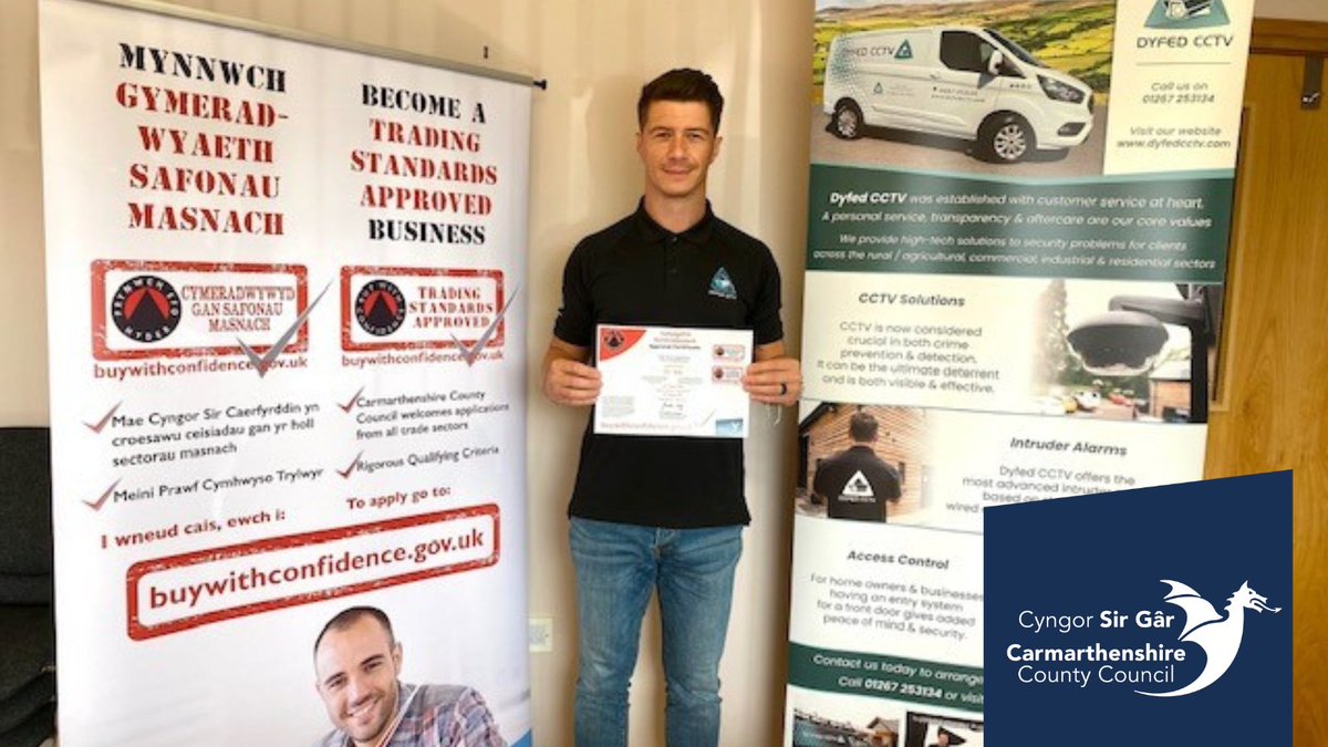 Our Buy With Confidence scheme have recently welcomed their first CCTV company onto the scheme, 
<a href="/DYFED_CCTV/">DYFED CCTV LTD</a>.

For more information on our Buy with Confidence scheme visit ⬇️
crowd.in/VzeEJ6

To apply as a trader to our scheme visit ⬇️
 crowd.in/zlT6Sb