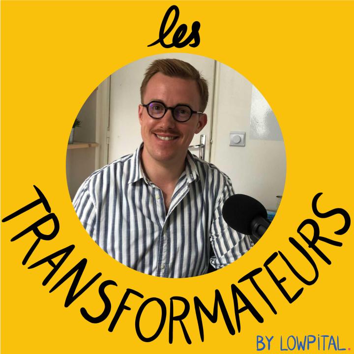 Lowpital's tweet photo. La saison 4 des #Transformateurs s'ouvre aujourd'hui avec @AlexisBtlle au micro ! Écoutez-le sur vos plateformes préférées ou directement sur https://t.co/4IUYmJ3pUb https://t.co/uAM5qwfcoN