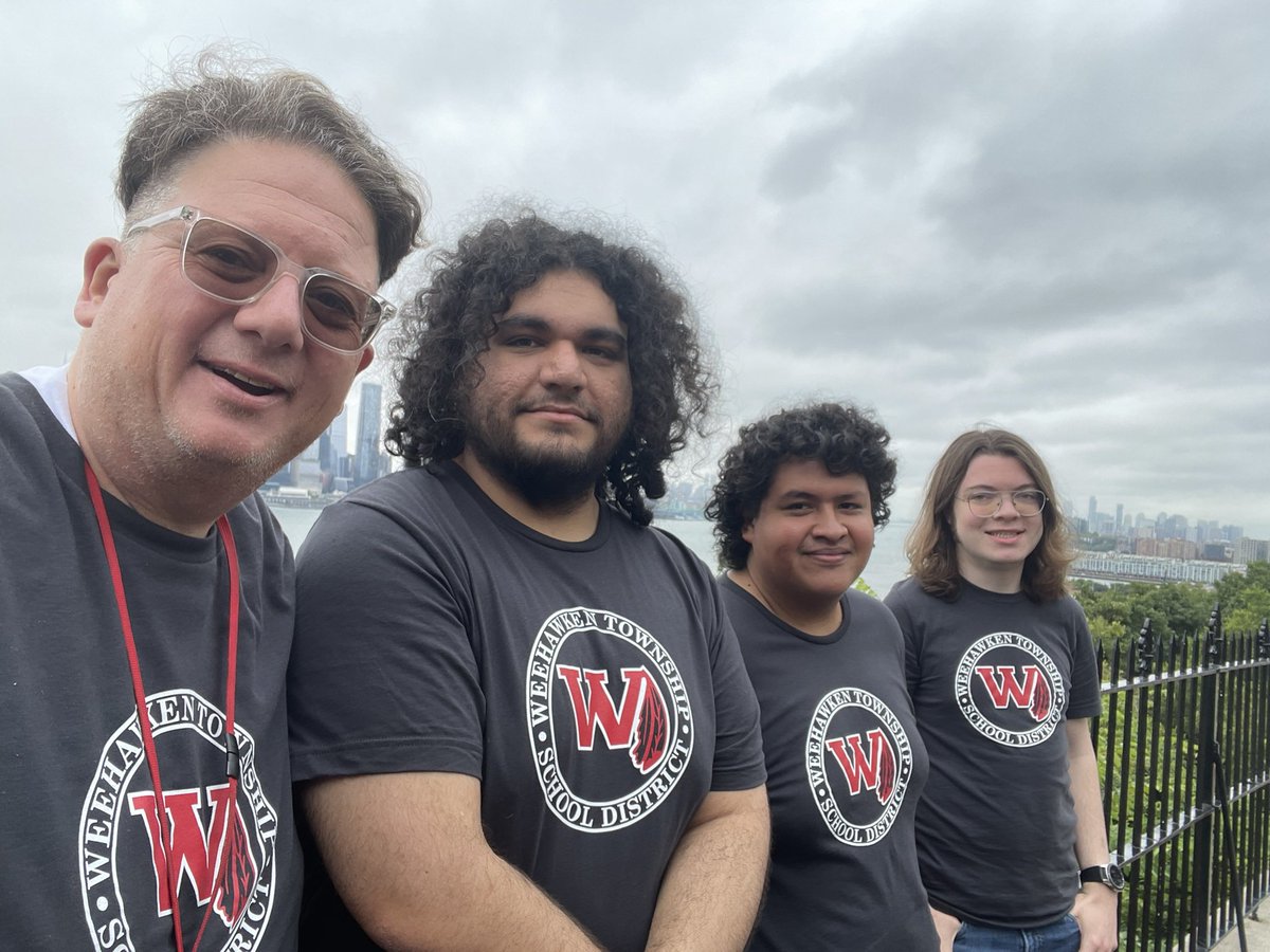 PerryWhs's tweet image. Shout out to @bcalligy and our very hardworking district IT department who were busy all summer to make all those upgrades seamless. (Pls ignore non-dept IT personnel photobomber on left :)) @WeehawkenTSD @lbaxmeye @RobFerullo4 @FAmato53 @EricCrespoEDU @StefanieCirill1 #WeeWork