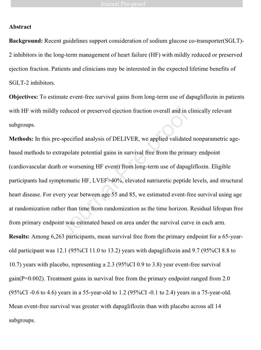 GiuseppeGalati_'s tweet photo. 👆#DELIVER
#dapa gives to our #HFmrEF &amp; #HFpEF pts a gain of 2-2.5 years free from #CV_☠️ + #worseningHF_Event
🍀 @ChristosArgyrop @nephondemand @KardiologieHH @SantosGallegoMD @fikkumamoto @SABOURETCardio @katiesmurf01 @pumpinghearts @DrNasrien @cardiogax @zhh_ch @torresviera https://t.co/Bbq57ebnPk