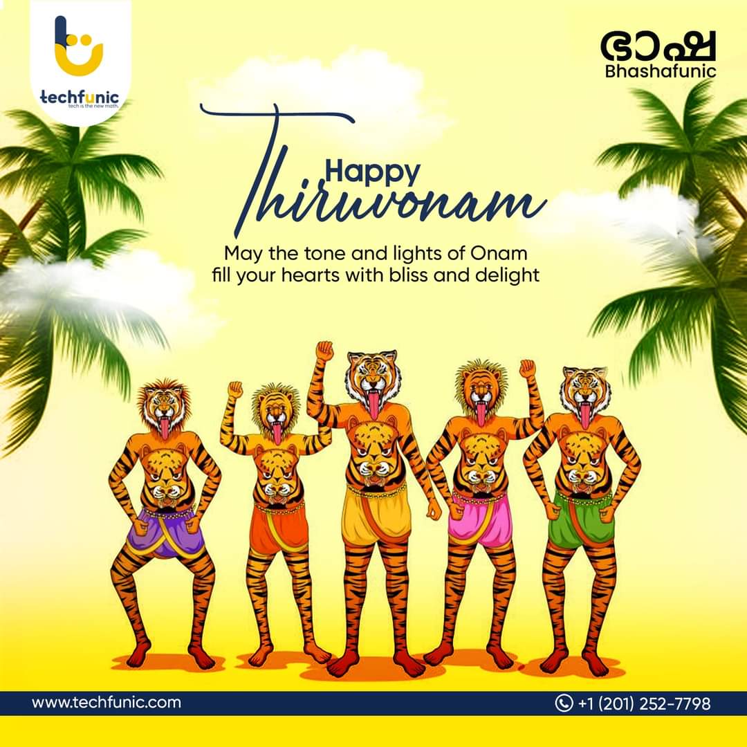 May this festival of Onam be a harbinger of good luck, blessings,cheer, prosperity, and peace that lasts the whole year. 
Happy Thiruvonam !

#bhashafunic #learning #malayalam #tutoring #usa
#usamalayalee #parents #americandesi #thiruvonam 
#onamwithtechfunic