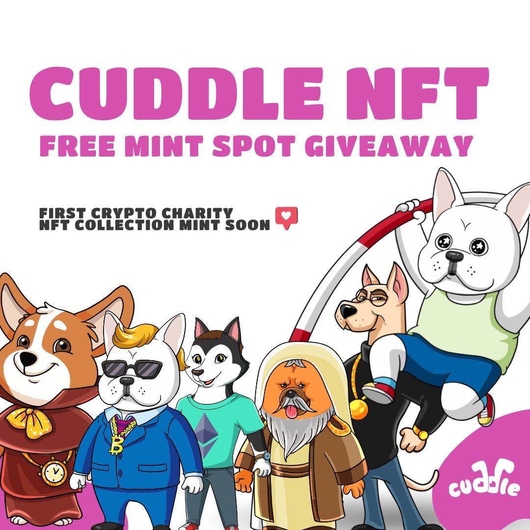 shirleylove107's tweet image. ✨ WL GIVEAWAY  ✨

 🏆 5 x WL for @CuddleNFT 😈!

To Win:
1⃣Follow @CuddleNFT + @shirleylove107
2⃣❤️+♻️
3⃣Tag 3 friends

⏰ 24 hours!

Good luck!❤️

#WLGiveaway #NFTCommunity  #Whitelist #NFT  #ETH #NFTs #web3 #FreeMint