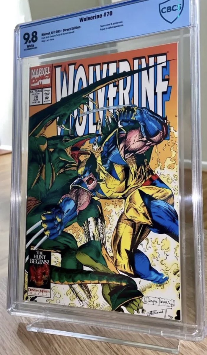 PMakCortopassi's tweet photo. Check out Wolverine #70 - Wolverine has epic battle with Sauron -CBCS 9.8 - Brand New Slab https://t.co/fIcmbsx9f1 #eBay @eBay #comicbook #comicsforsale #comics #comiccollector #keycomics #keyissue #keyissuecomic #comic #comicbooks #comicslabs #gradedcomics #ezekielacquisitions https://t.co/FjG1J2Kyc1