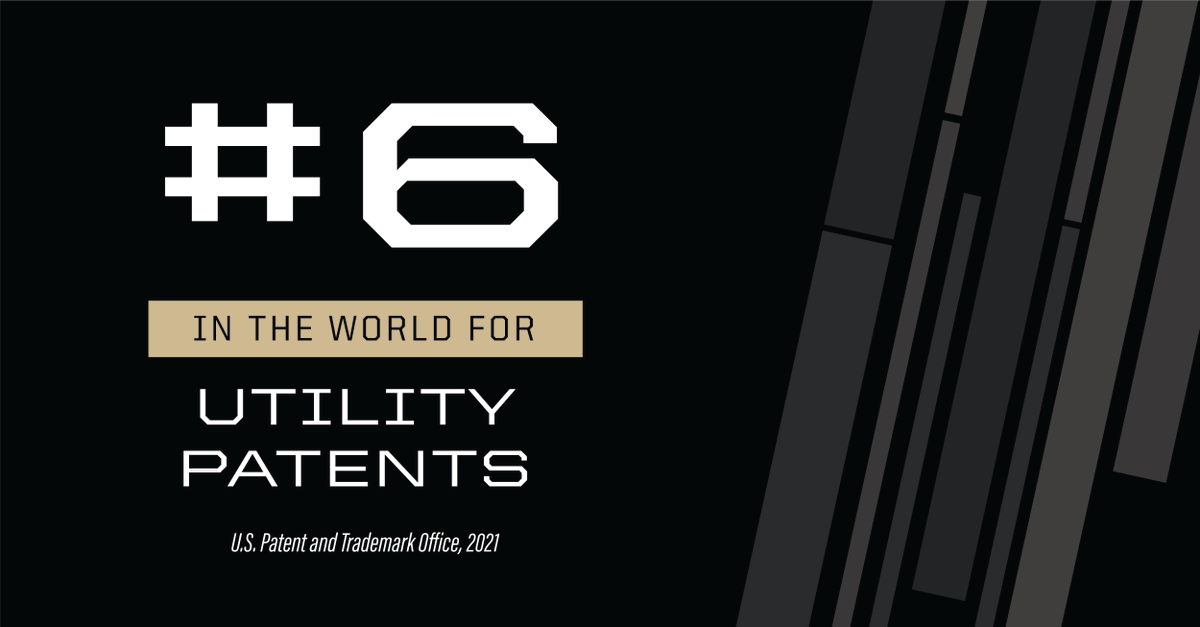 The giant leap from lab to market: <a href="/LifeAtPurdue/">Purdue University</a> ranks No. 6 among world universities in #patents received from the <a href="/uspto/">USPTO</a> in 2021 calendar year. <a href="/AcadofInventors/">National Academy of Inventors</a> <a href="/IPO/">IPO</a>  
 
#Purdue #IntellectualProperty

See who else is on the list:bit.ly/OTCpatents