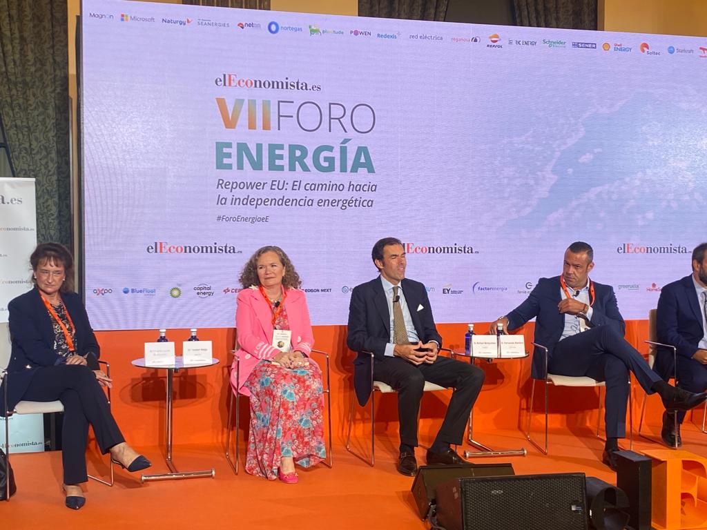 BarterEnergy's tweet photo. 🗨️@IsabelReija: "Los obstáculos que nos encontramos en el autoconsumo colectivo son con la tramitación de las plantas, la falta de técnicos especializados y la distancia de los 500 metros que debería ampliarse"

#VIIFOROENERGIAEE @elEconomistaes https://t.co/r0flOQO3tT