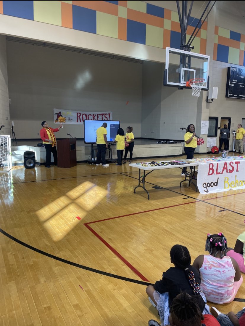 WestEndAcadBham's tweet photo. @WestEndAcadBham we had a BLAST at our Kick Off Pep Rally for PBIS. Our scholars are ready to SOAR in academics and behavior! #weaROCKETS @drmysavage @ChandraBlackmo8 @DrMarkSullivan @BhamCitySchools @4newzscoop @DawsonJermaine1 @prwill1052 https://t.co/Rfa5rxRuba