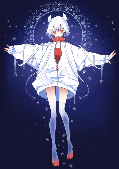 足比較の絵。もちもち足好きの友人に向けて描いたのでぷにぷににしてます。 