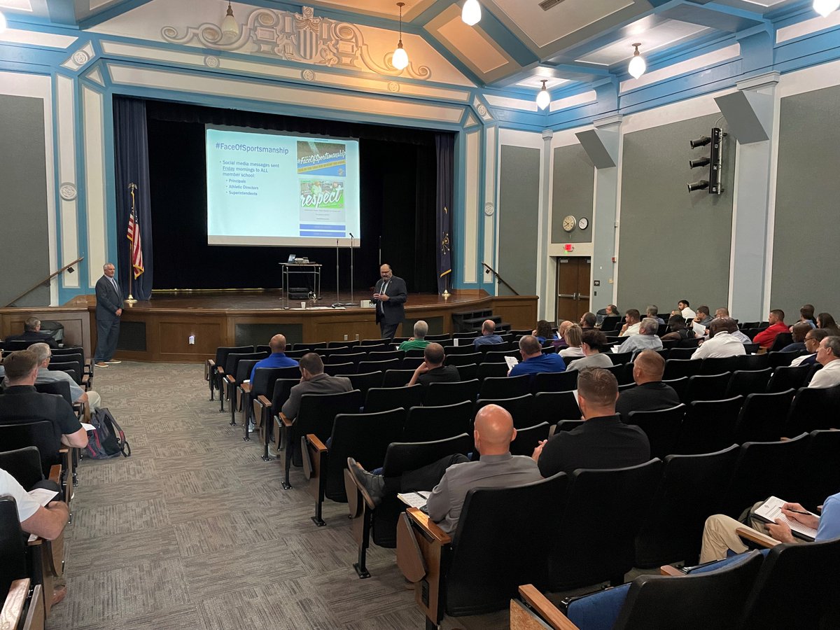 Good morning from Plymouth HS where our staff is conducting an Area Principals Meeting with member school administrators from around District 1!
Thank you to our hosts <a href="/PHS_Athletics1/">Plymouth HS Athletics</a> for their hospitality! #ThisIsYourIHSAA #EducationBasedAthletics