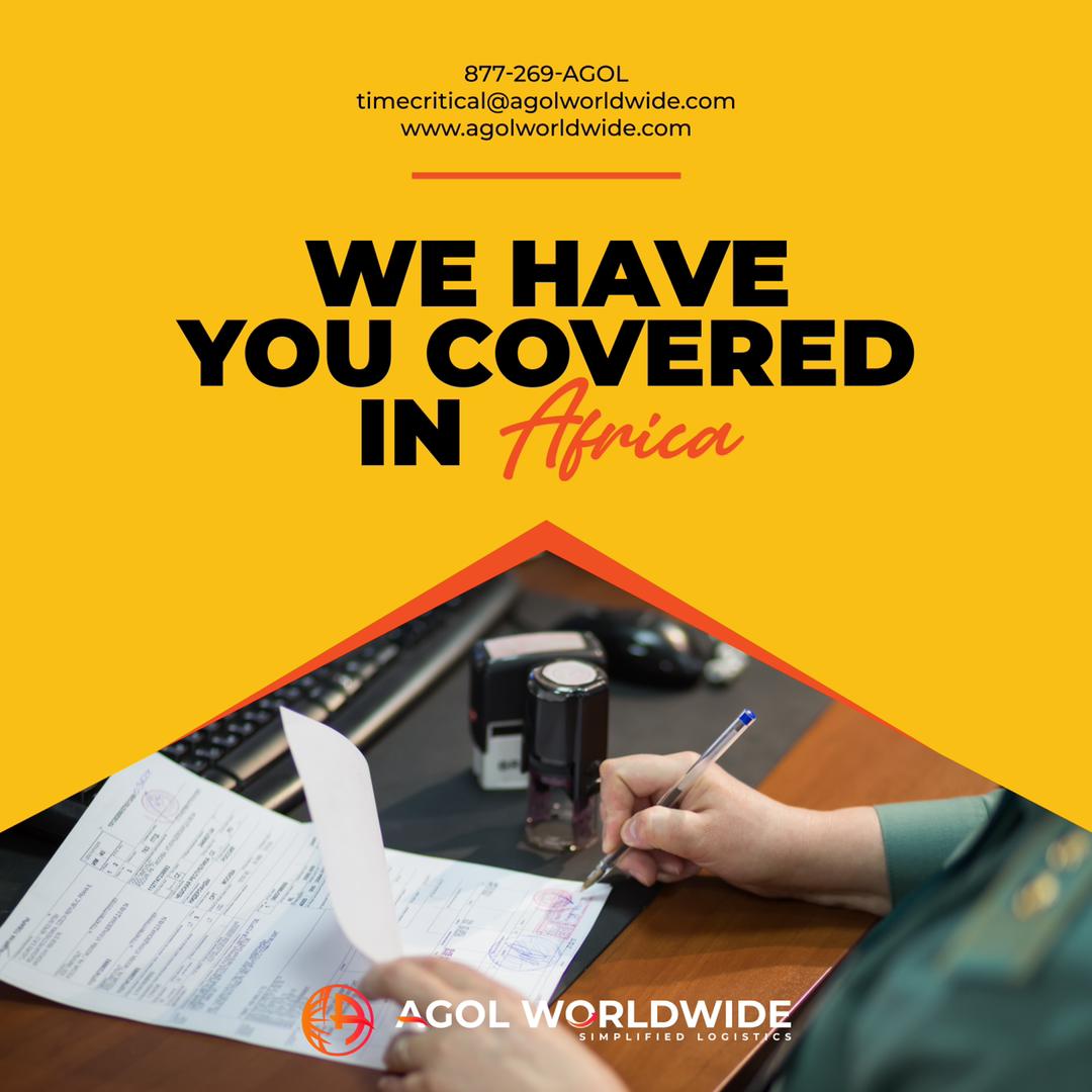 agolworldwide's tweet photo. Now Offering IOR Service In Africa
Email: timecritical@agolworldwide.com
Toll Free: 1-877-269-2465

#importer #customsclearance #Importer_of_record #IOR_Services #import #customs #IOR #importerofRecord #EOR #globaltradecompliance  #iorafrica #iorserviceafrica https://t.co/IoA2ZSh0L8
