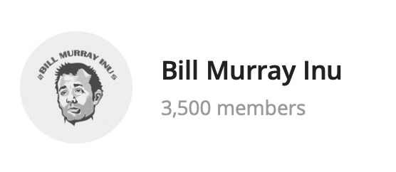 BillMurrayinu's tweet photo. 3500 Telegram members for @BillMurrayInu!
#BILLISH
#BillMurrayInu
#Akon
#TommyChong
#Bringinglighttocrypto
@cz_binance @binance @BNBCHAIN https://t.co/Zfd1dPHlUE