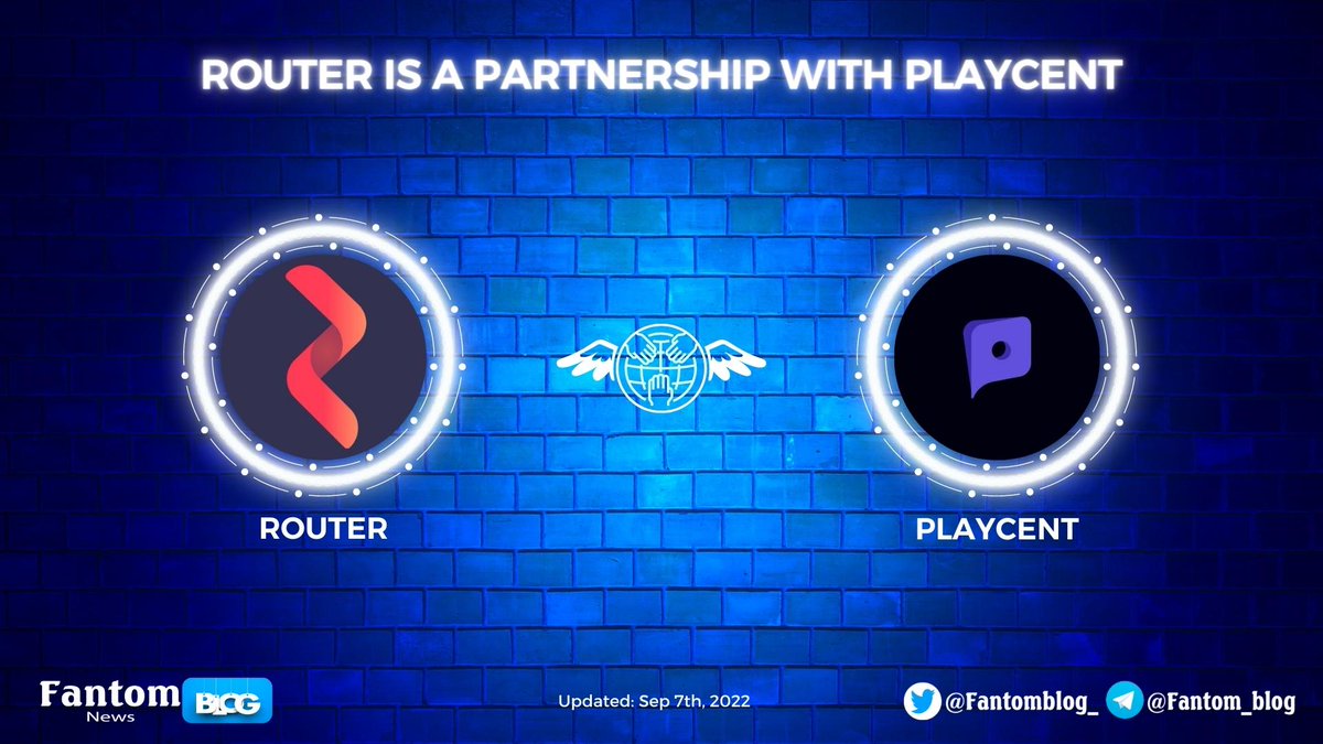 Fantomblog_'s tweet photo. 🥳@routerprotocol is a partnership with @playcentglobal 

✨#Playcent is a blockchain based user generated content platform for interactive apps and games

#FantomBlog #FTM #Router #Playcent https://t.co/MJF36z6Uhg
