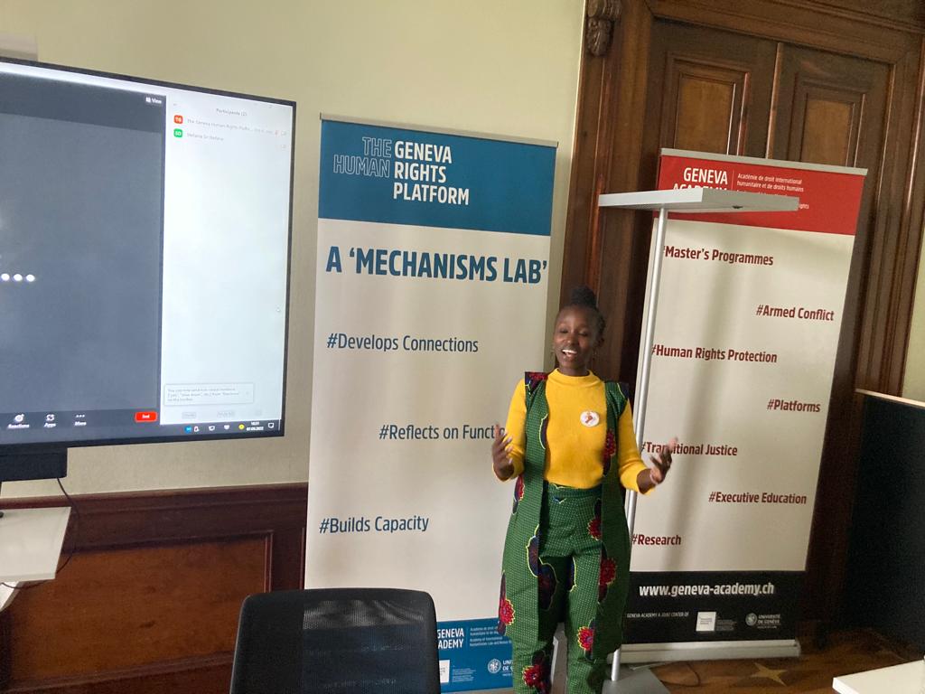 wanjirunjira's tweet photo. Representing grassroot activists at the discussion on Rethinking human rights protection from the ground up @Geneva_Academy in Switzerland.
@MathareSJustice @UhaiWetu https://t.co/ooKBRoOFa9