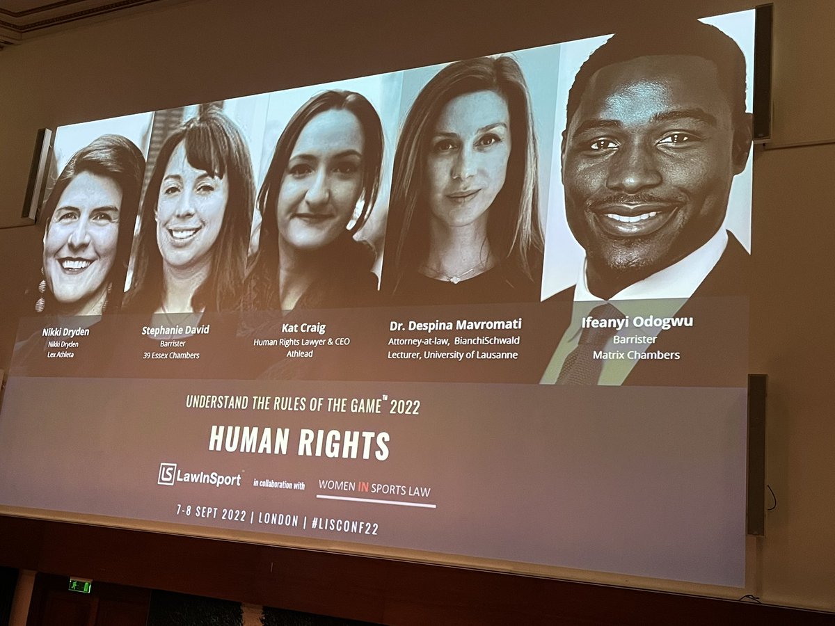 Back in London again for the yearly <a href="/LawInSport/">LawInSport</a> conference. Interesting  topics and great speakers as always! #LISCONF22 <a href="/ATFIELD_sport/">ATFIELD Sports Law</a>