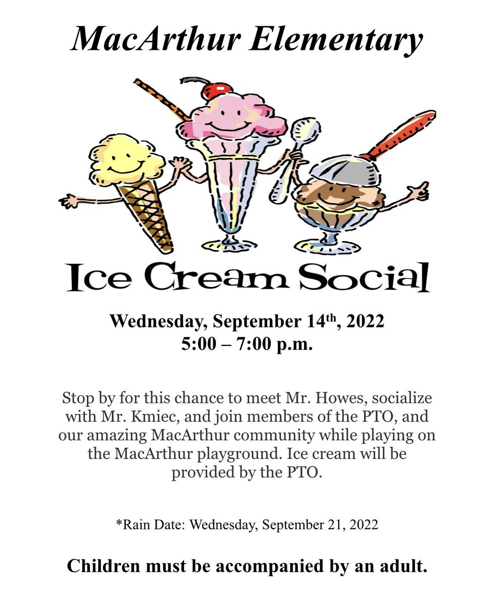 One week until the Ice Cream Social! 😋🍦