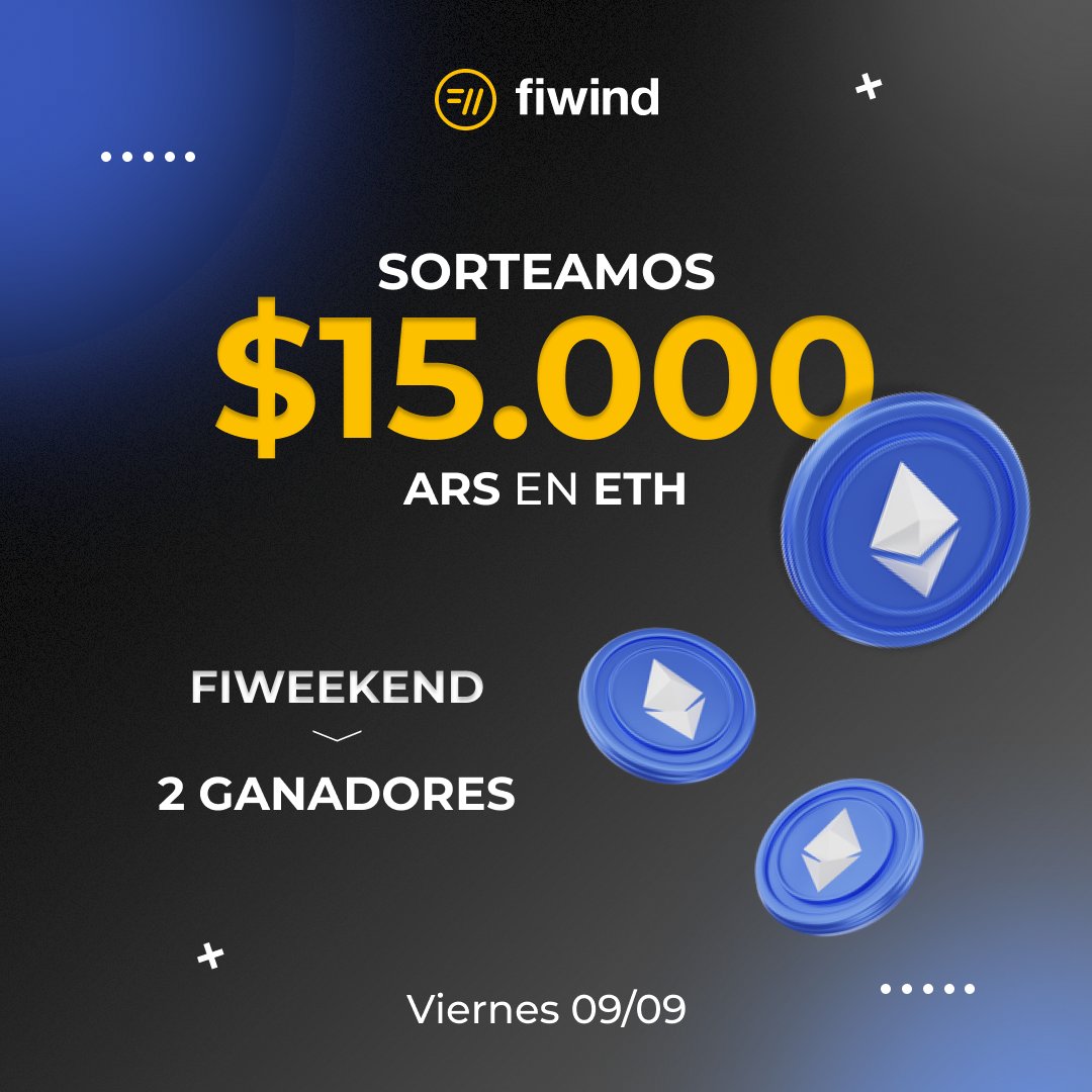 fiwind_io's tweet photo. El merge? Llegando. El #Fiweekend? Todos los miércoles. La fija del finde? En #ETH  🫣

Para participar 👇🏻

✅  Seguinos
🔁  RT este post
📲   Registrate en fiwind

🕛 El #sorteo se realizará el 09/09 al mediodía y los premios en #ETH se acreditarán en cuentas de fiwind. https://t.co/7dOBfsH70u