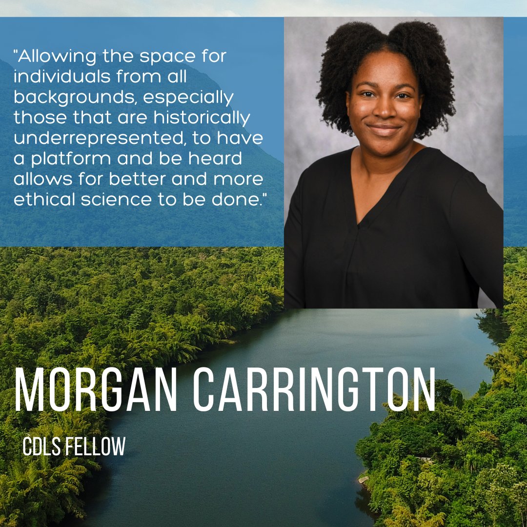 Meet CDLS fellow Morgan Carrington (she/they)! 
Morgan is a first-year graduate student at the University of Texas at Austin studying geomorphology, specifically lithologic controls on bedrock rivers on Earth and Mars. #WomenInSTEM #BlackWomeninSTEM