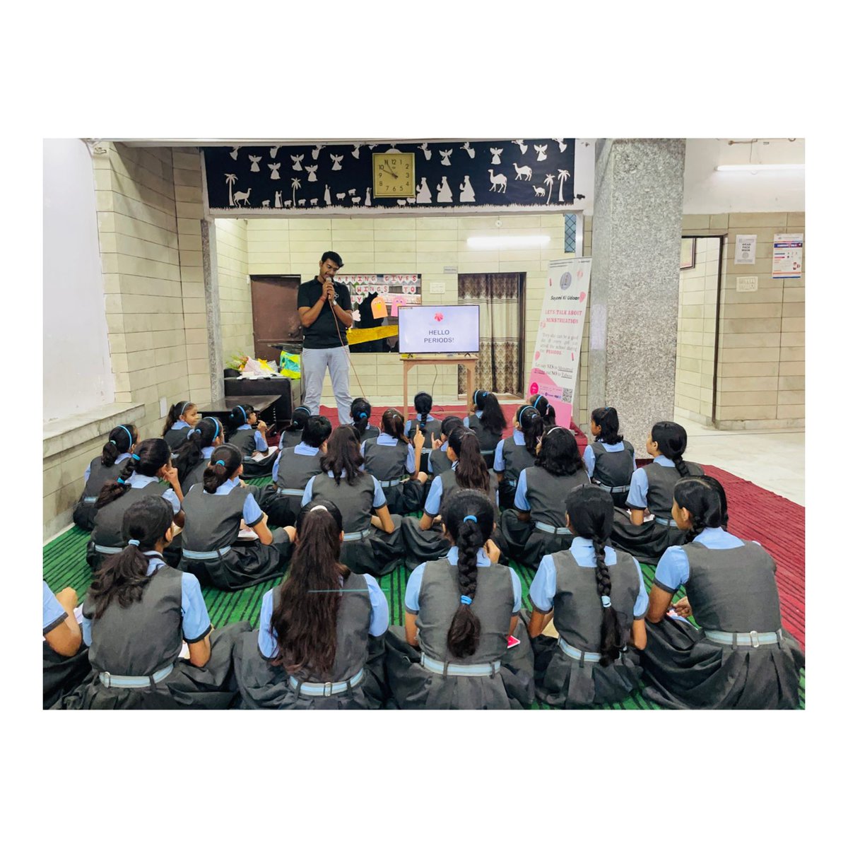 epatfindia's tweet photo. The purpose of our lives is to be happy 😃 

#sharelove #behappy #smile #sessions #school #workshops #menstruation #ekpehelananttakfoundation #sayanikiudaan https://t.co/e6LMHPPGH9