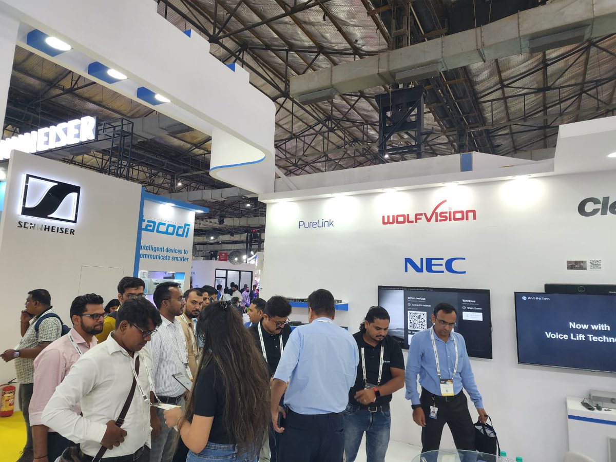 avientekedu's tweet photo. It's been a great experience for us at InfoComm India, the feedback is appreciable!

Thank you to all the partners and associates for helping us for making the event a success.

#avientekindia #avcompany #audiovisual #videocollaboration   #india #infocommindia #infocomm22 https://t.co/seihqlnRJ3