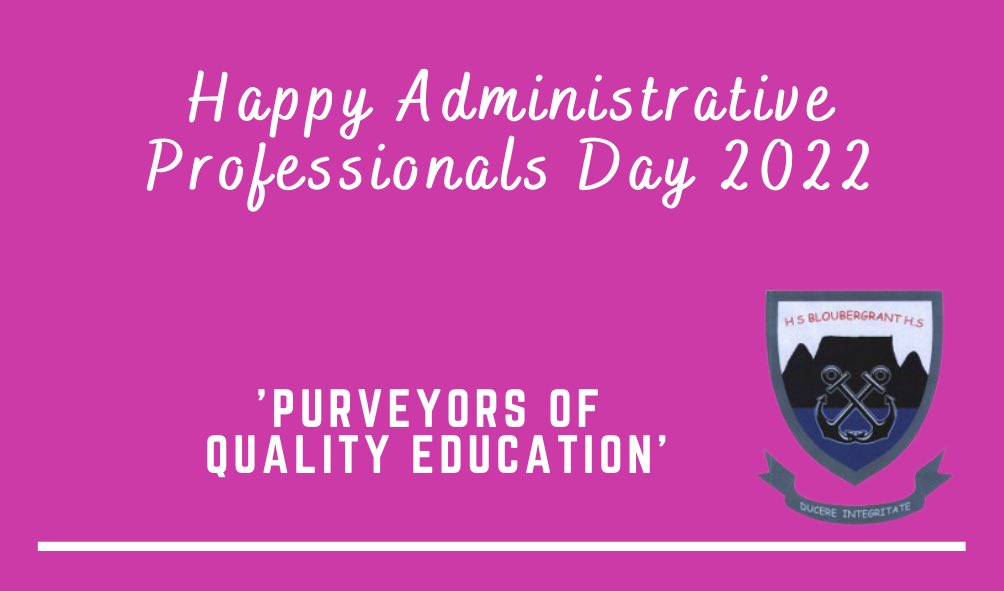 malcolmpedro's tweet photo. Was honored to treat our Admin &amp; Finance Team today on Administrative Professionals Day/Secretaries Day 2022.

Our non-teaching staff are the actual cogs  that make Bloubergrant HS the well-oiled entity which we are so proud to be associated with. 

#SuperProudHeadmaster
XOXO https://t.co/9S9zMdxJMu