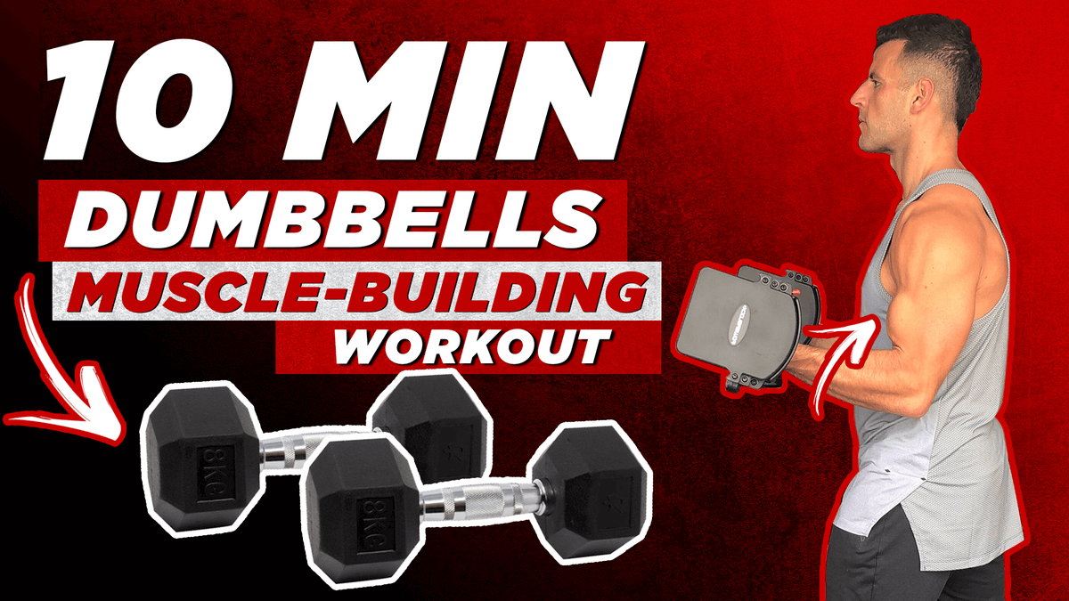 10 Minute Full Body Dumbbell Workout at Home to Build Muscle | BJ Gaddour youtu.be/t3FEUsMtE-U via <a href="/YouTube/">YouTube</a>