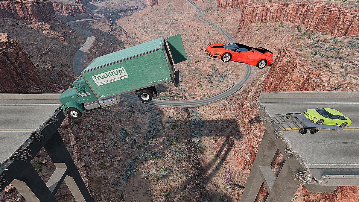MightySabbu's tweet photo. Cars vs Broken Bridge | BeamNG Drive PS5 Gamer #ps5gamer #beamngdrive #carsvsbrokenbridge #brokenbridge #carsvsbridgejump #bridgejump #carsvsbridge #bridge #cars https://t.co/qTXrb2bHJW