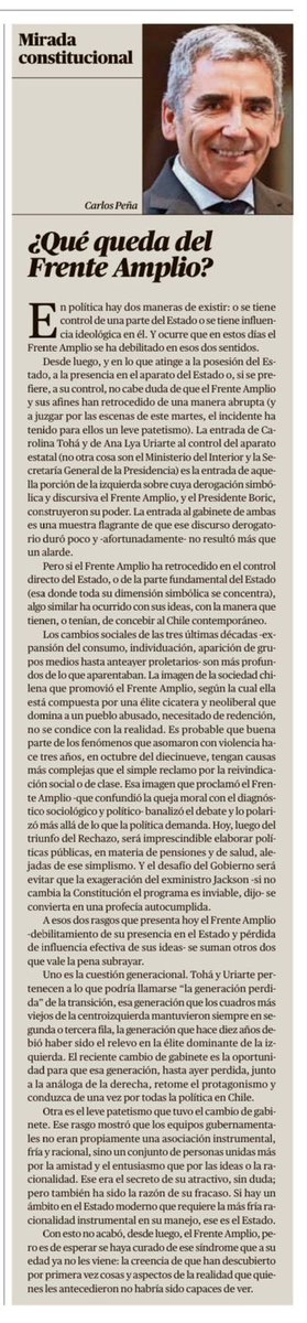 JoignantAlfredo's tweet photo. De gran factura esta columna de Carlos Peña https://t.co/zT0aRVFiL0