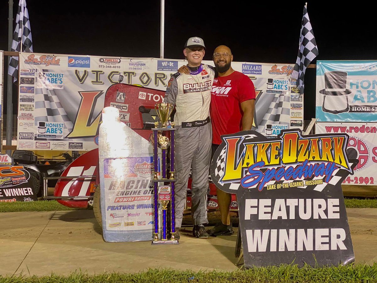 After nearly missing a year of racing due to injuries, <a href="/DaisonPursley/">Daison Pursley</a>  makes a comeback with a feature win during night 2 of Lake Ozark Speedway's Fall Sprint &amp; Midget Nationals. Congrats from the whole #EibachRacing family!

#TeamEibach #Eibach