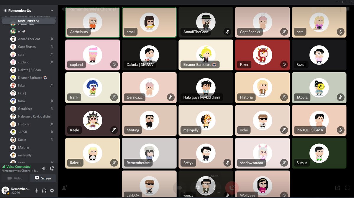 misswonka11's tweet photo. we took a family (web3) picture @0xRememberUs 
@aethelwulffy @dhmell @AnnafiDaGoatNFT @Shanksinnft @DKTNFT @Eleminati @lydiajessica_ @maiting201 @mellyjelly777 @uripwannarip @RememberMe_NFT @SeftyxNFT @Sara92144857 @shadowgloryy @Sutsut_eth @weezysqueezyy 
and the others 💛💛💛 https://t.co/ikrBfrr1cE