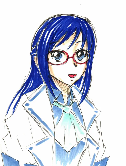 リハビりっかラクガキ。今日のワンドロ、WhiteCoatAngels六花とみなみさんで、どっち描くか迷った。 