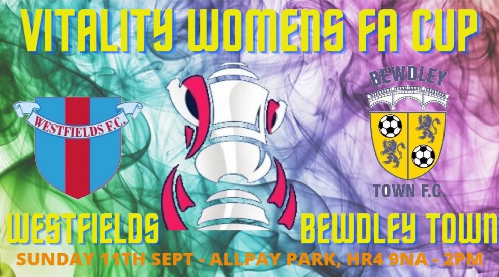 SUNDAY 11TH SEPT | @VitalityWFACup comes back to Westfields!! 2pm KO.
You're support would be appreciated!! Bar Open 🍺🍟
#WomensFootball
💜⚽️💙