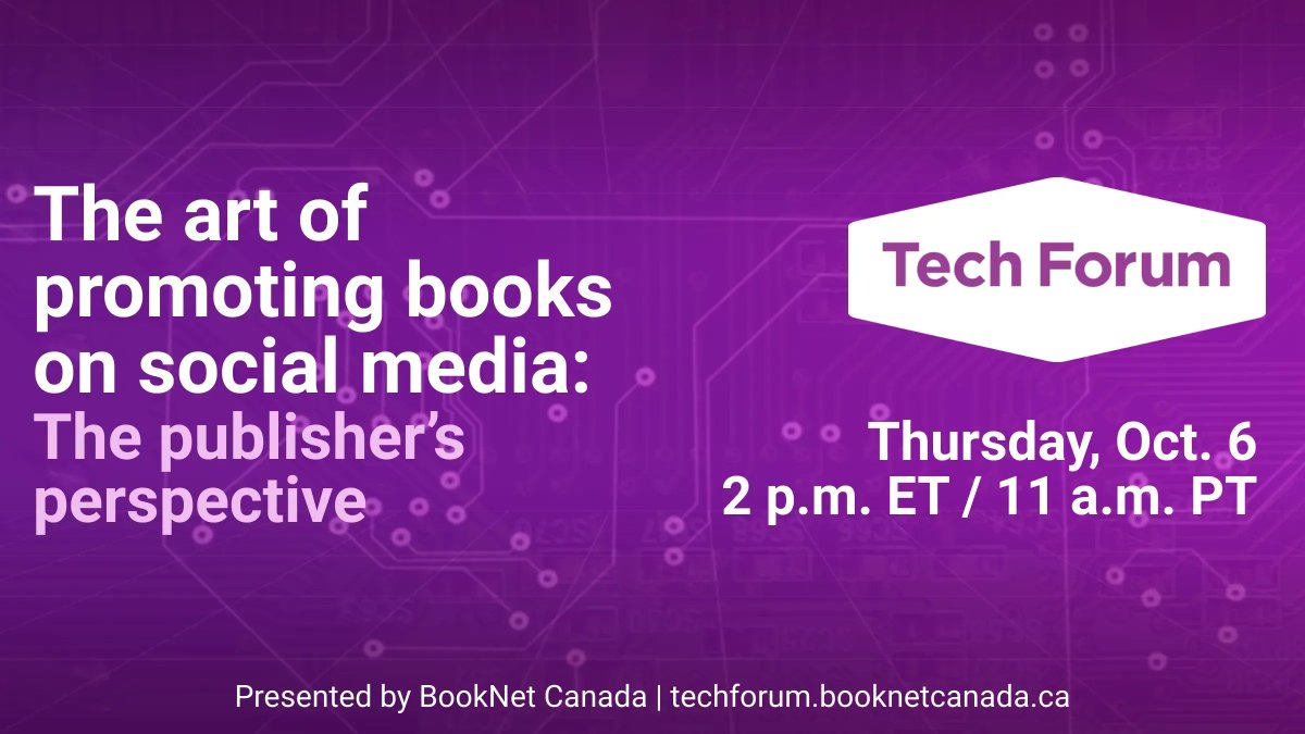 In this #TechForum session, five social media experts from Canadian publishing houses will share their insights into what goes on behind the scenes — how they plan their content, their tips and tricks for efficiency, and more. 

Register here: buff.ly/3Bs5Za1