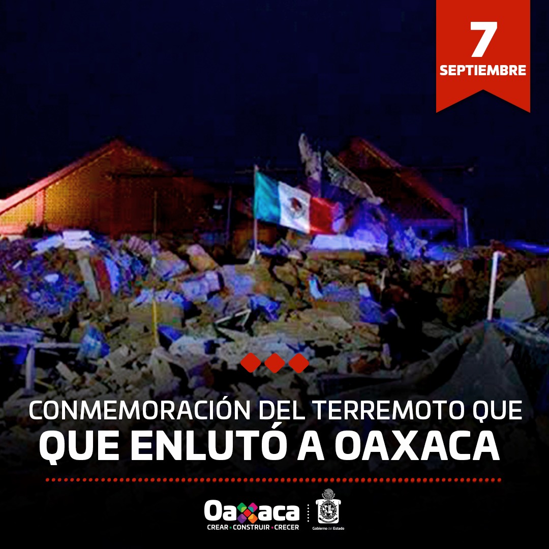 Hoy, hace 5 años, sufrimos uno de los desastres naturales más devastadores de la historia reciente de México, un gran sismo que sacudió al Istmo; gracias al esfuerzo de las y los oaxaqueños, así como de todo México y el mundo, #Oaxaca salió adelante.
