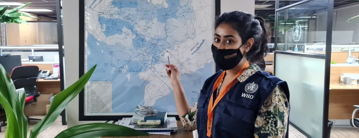 LSHTM's tweet photo. Field epidemiologist @anita_epi shares her experience of her deployment to support the #COVID19 response in Cambodia. 

#UKPHRST 🤝 with @WHOGOARN to respond to disease outbreaks &amp; prevent further infections from spreading. 

👉 https://t.co/jbw4BLFURS #WorldFieldEpidemiologyDay https://t.co/RDeodfDTIc