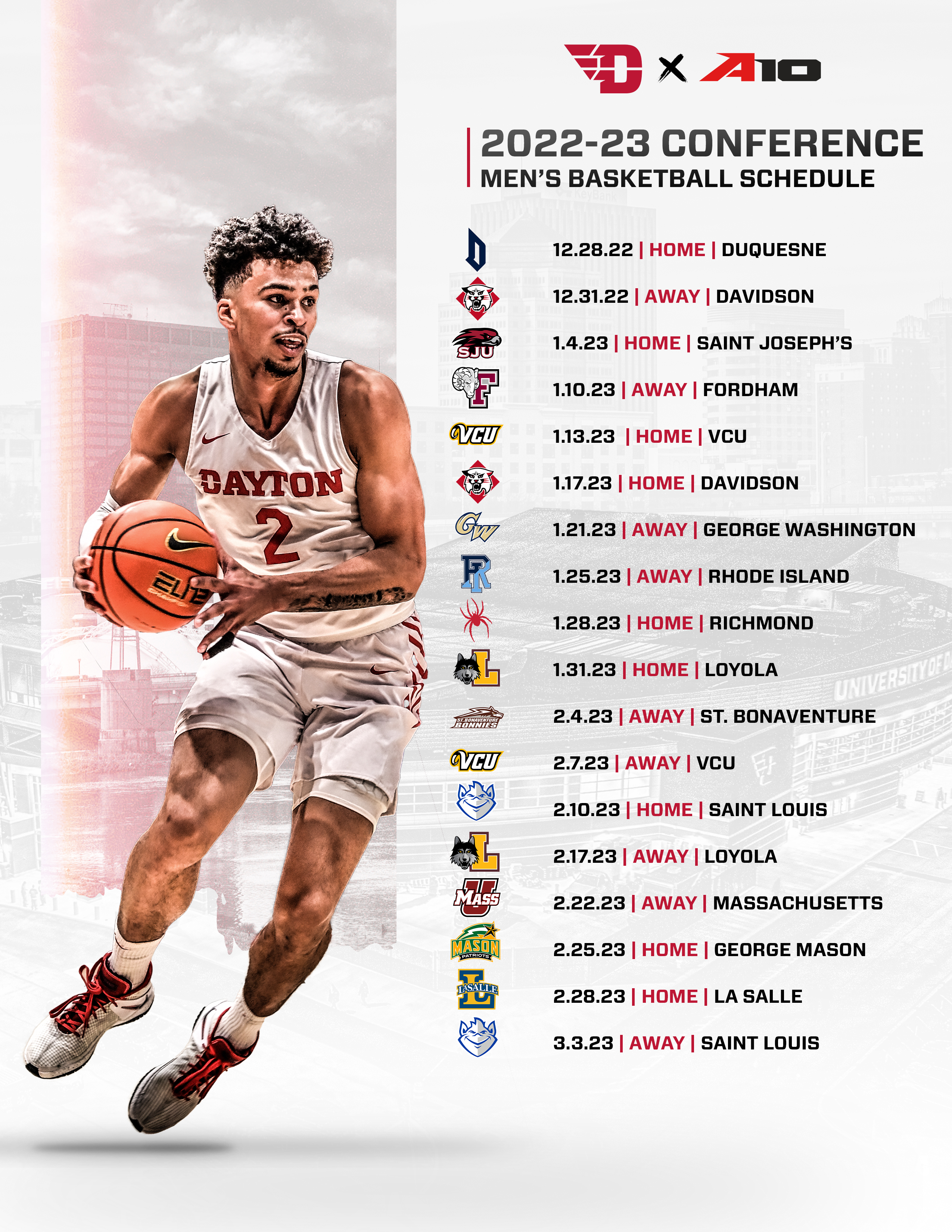 Dayton on sale basketball schedule