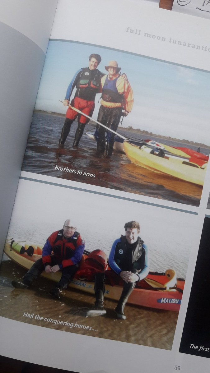 10 years ago, 3 mates kayaked &amp; sailed across The Solway to Scotland. We started at sunset &amp; returned under the full moon.
Every month since myself &amp; an ever growing group of 
adventurers have enjoyed similar Lunarantics.
Our book aims to inspire others..
jjmoffs.co.uk/product/full-m…