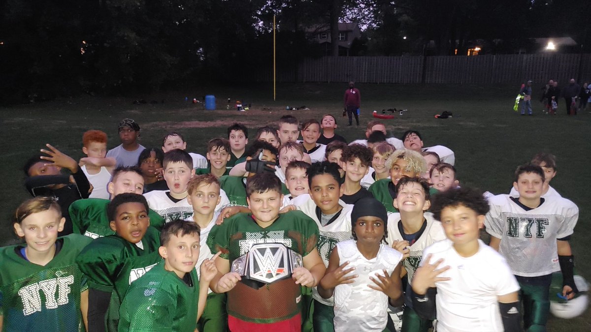 coachpoulin's tweet photo. Congrats to Mario Campbell for earning The Belt last night! He has been embraced by his teammates and he has embraced the TEAM by quickly stepping into a role to help the TEAM win. Relationships is what its all about! #BrotherhoodOfTrust @NordoniaYF @NordKnightFB @NHillsNews https://t.co/GSXunehErC