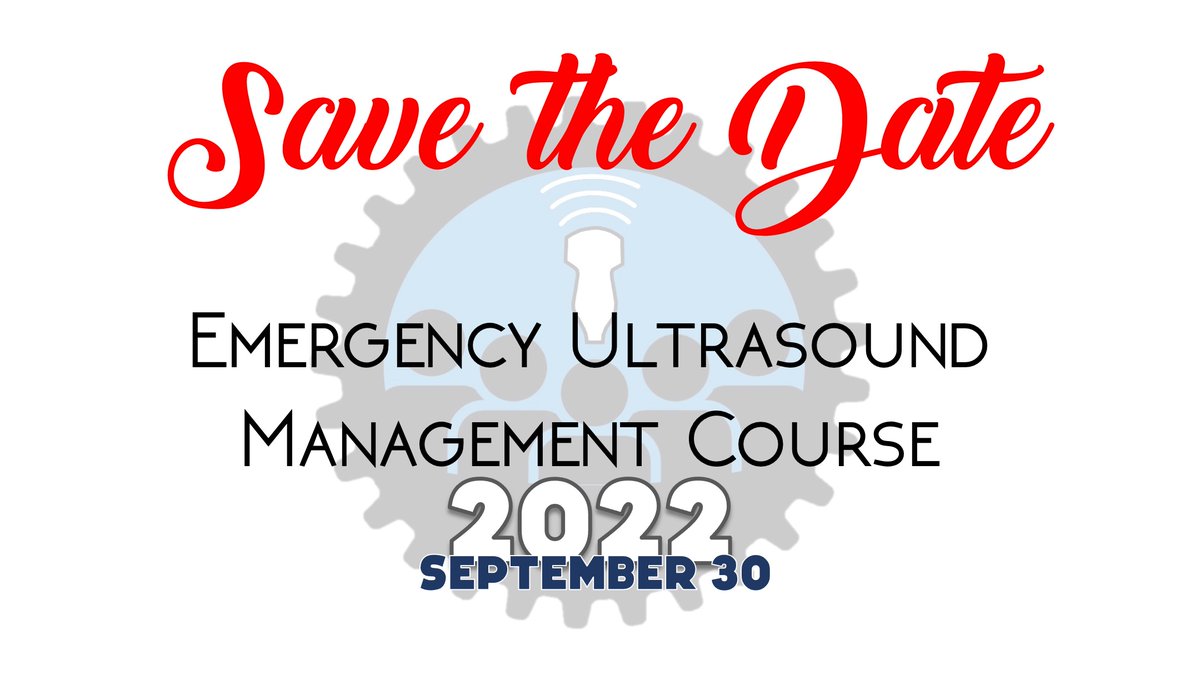 Have you registered for ACEP's Emergency Ultrasound Management Course? Come join us on September 30th with core and advanced tracks. Perfect for EUS fellows, attending staff and even those not in EM running ultrasound programs! #EUMC22