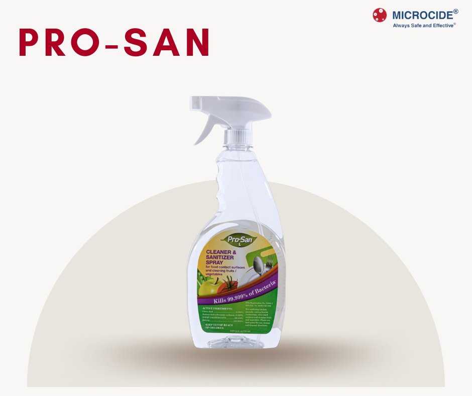 microcide's tweet image. #DidYouKnow that our PRO-SAN is a NO-RINSE #sanitizer?

It is for hard non-porous surfaces like dishes and utensils.
