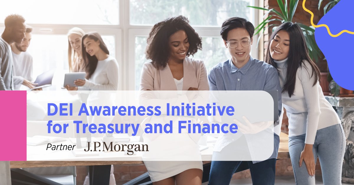 JimKaitz's tweet photo. I’m proud to share that @jpmorgan has joined AFP’s #DEI Initiative for Treasury and Finance. Together, we’ll provide resources and training to help aspiring young professionals from diverse backgrounds lead rewarding careers in #treasury and #finance. https://t.co/Rk4sXwXsh6 https://t.co/DVwsOYjsw1
