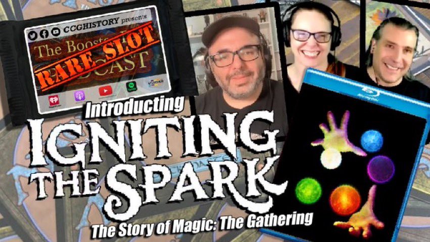IgnitingMtg's tweet photo. It was so much fun hanging w/ @CCGHistory on #TheBoosterPack, talking about our #MTG documentary Igniting The Spark, the Kickstarter + more! Thx Rands! #MTGCommunity #MagicTheGathering
➡️KS: https://t.co/80XLnsN0Ol
📺: https://t.co/0KUnXrZAku
🎧: https://t.co/RCV6XIu6fV https://t.co/QzfRDis9Fd
