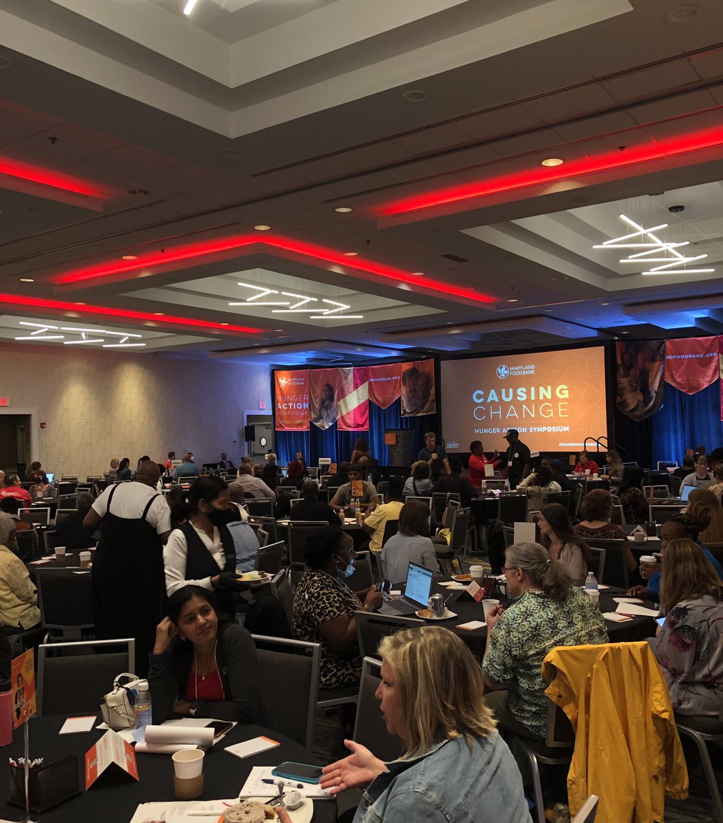 MDFoodBank's tweet photo. A peek into our morning here, at the #CausingChangeMFB Symposium!
We’re honored to be joined by some incredible guest speakers, including @FeedingAmerica CEO, Claire Babineaux-Fontenot.
Stay tuned—we have many exciting things happening throughout the day! #HungerActionMonth https://t.co/32UovZUUMh