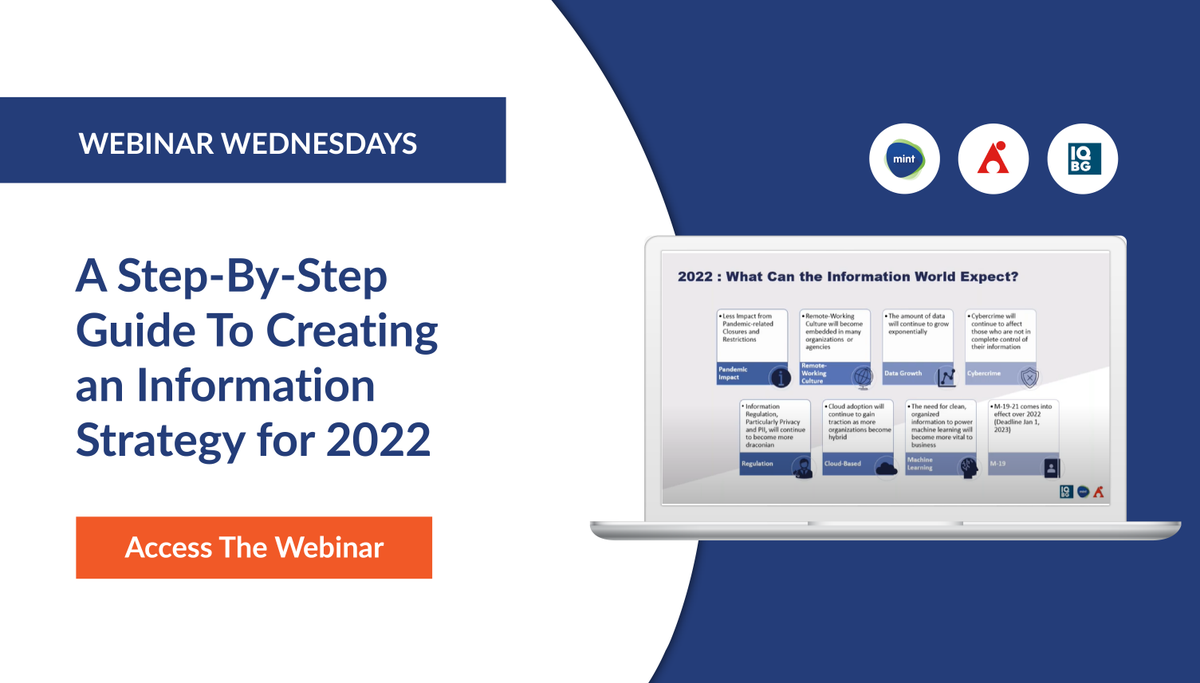 Get access to a step-by-step guide to creating an Information Strategy for 2022. 

Get the webinar here: hubs.li/Q01dp-7F0

#createtomorrow #webinar #technology #microsoft365 #innovation #smartcompliance #compliance