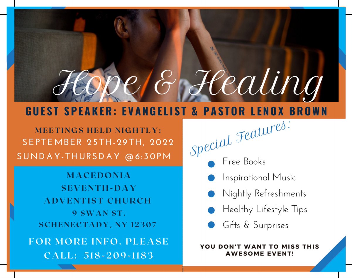 schenectadysda's tweet photo. Come out and hear the good news of Jesus soon return! There is hope and healing for the brokenhearted, peace for those full of fear, and blessings for the humble in heart.
#schenectady #hope #healing #christian #evangelism #jesuschrist #Jesususcoming #JesusLovesYou https://t.co/DahFU9YHpi