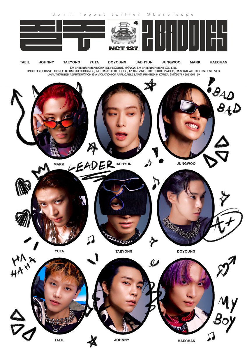 barbiesope's tweet image. NCT 127 ‘질주 (2 Baddies)’ 🔩🖤🏎