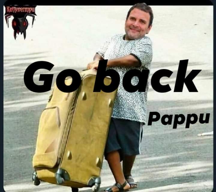 Namashivaya_'s tweet photo. #GoBackRagul
#Goback_pappu https://t.co/agq36txNCP