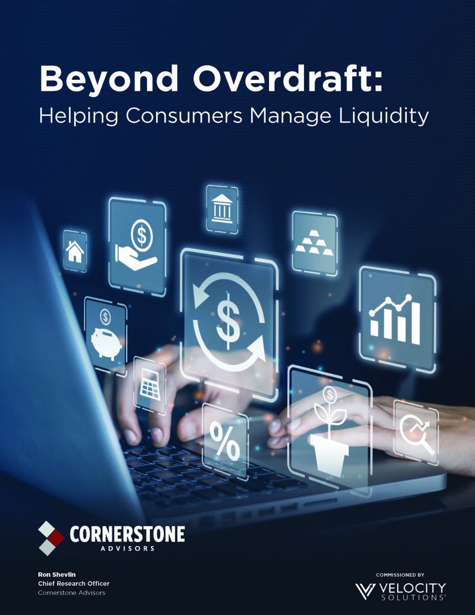 CstoneAdvisors's tweet photo. Find out how 3,000 US consumers use and feel about checking account overdraft protection services in
new research from @rshevlin at Cornerstone Advisors, commissioned by @GoMyVelocity.
#overdraftprotection #overdraftfees #checkingoverdraft
https://t.co/HFkbw2mwCy https://t.co/5yDhTlJzAZ